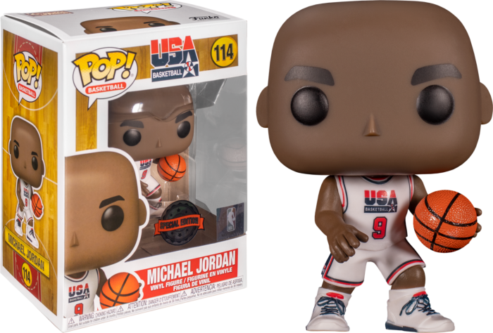 Funko Pop! Michael Jordan 1992 USA BASKETBALL #114 WHITE JERSEY