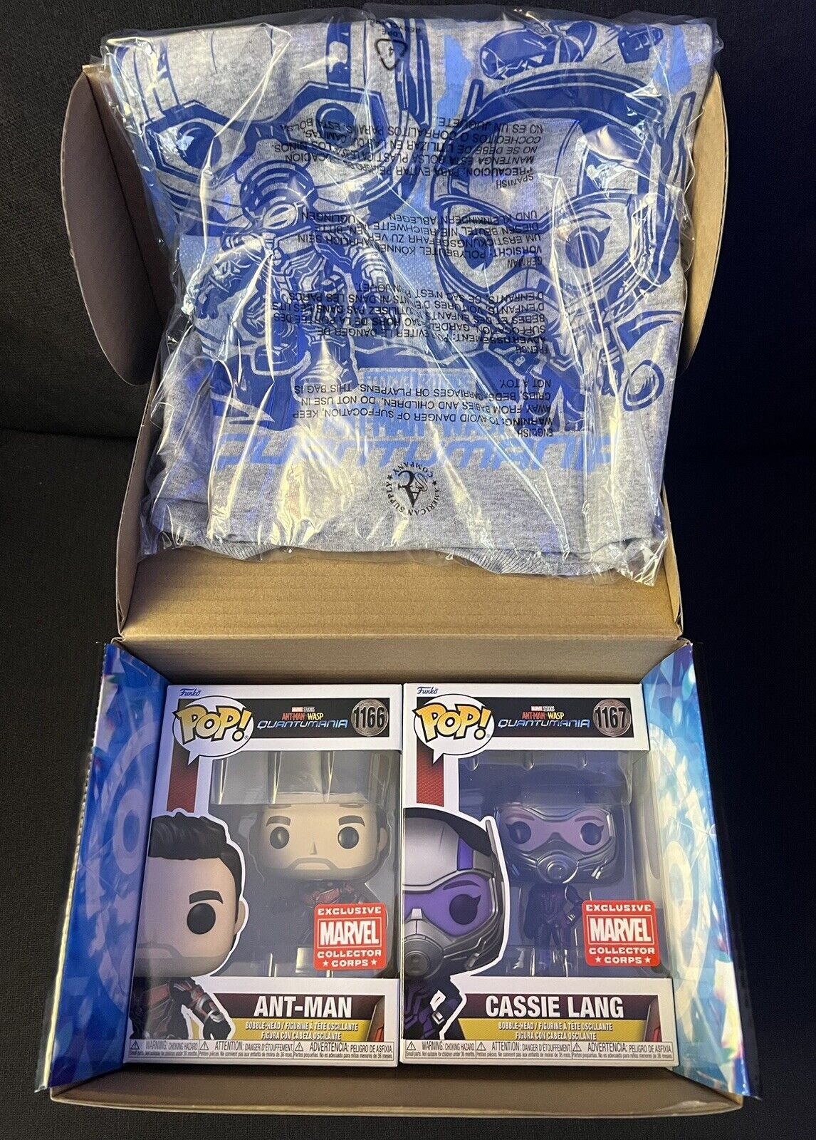 FUNKO POP! MARVEL COLLECTOR CORPS QUANTUMANIA ANTMAN & WASP BOX