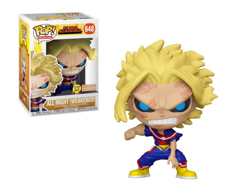Funko Pop! Animation: My Hero Academia - All Might (Weakened) *GITD* *Boxlunch Exclusive*