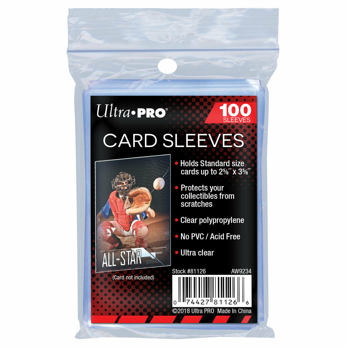 Ultra Pro - 100ct Soft Card Penny Sleeves (2 1/2 x 3 1/2 Inches)