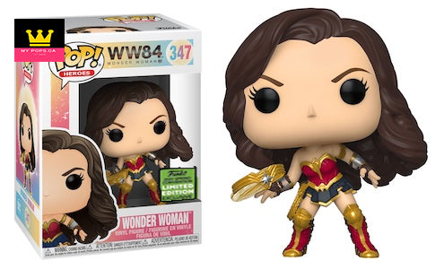 Funko Pop! WW84 Wonder Woman with Tiara Boomerang (Metallic) **2021 ECCC SPRING CON EXCL** #347