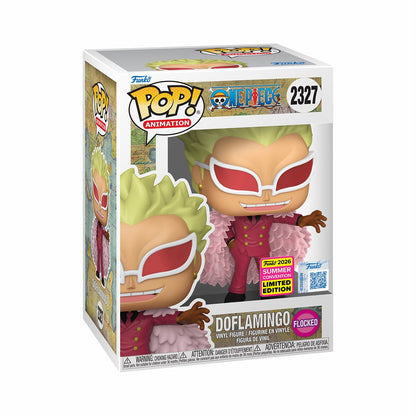 Funko Pop! Anime: One Piece - Doflamingo (Flocked) #2327 [2026 Summer Convention Exclusive] *PREORDER*