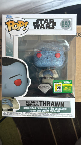 Funko Pop! Star Wars THRAWN DIAMOND GLITTER #697 LE 3000 [2024 SDCC SAN DIEGO Convention Exclusive] *PREORDER*
