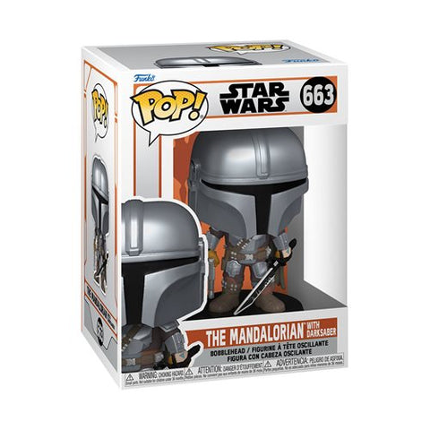 Funko Pop! Star Wars: The Mandalorian with Darksaber #663