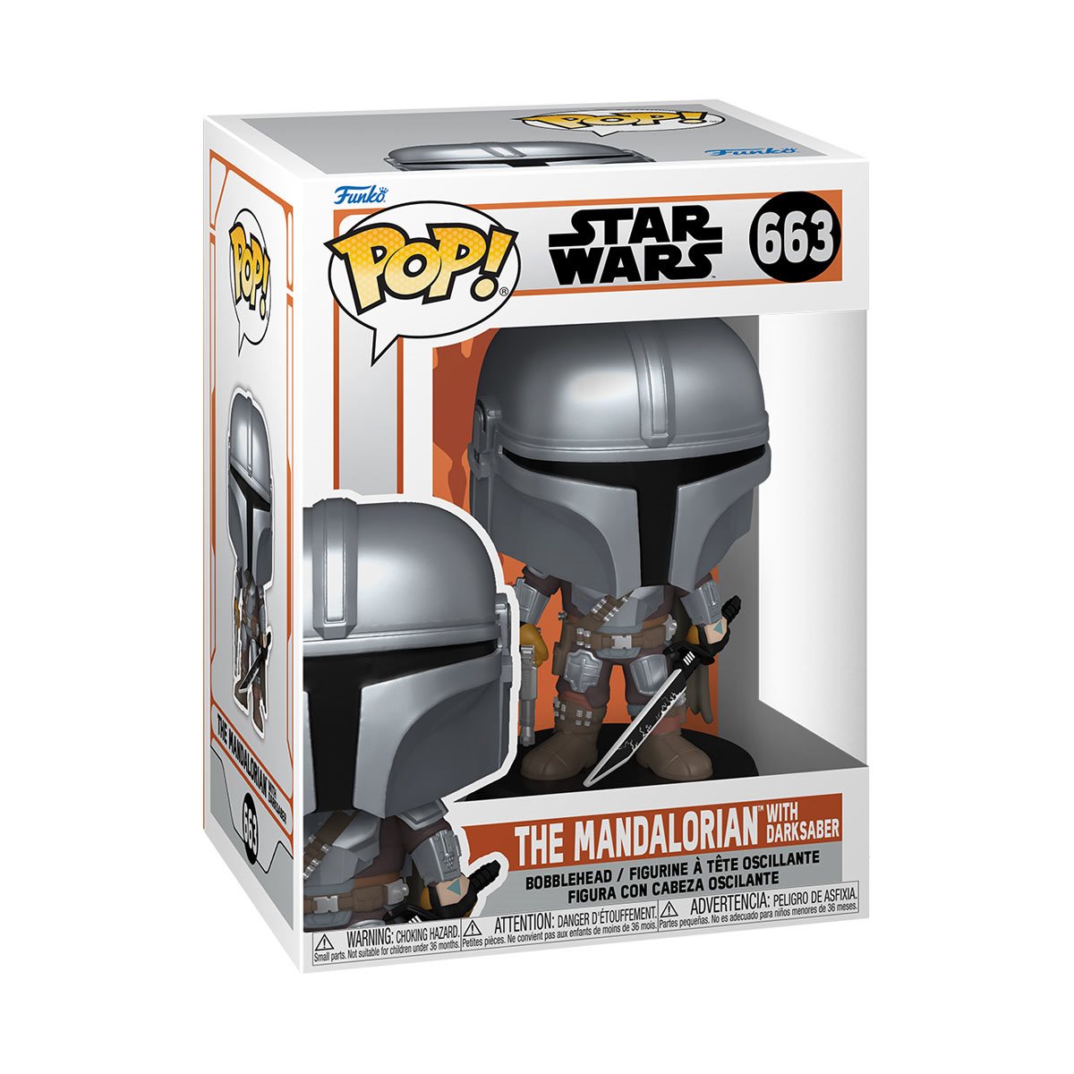 Funko Pop! Star Wars - The Mandalorian with Darksaber #663