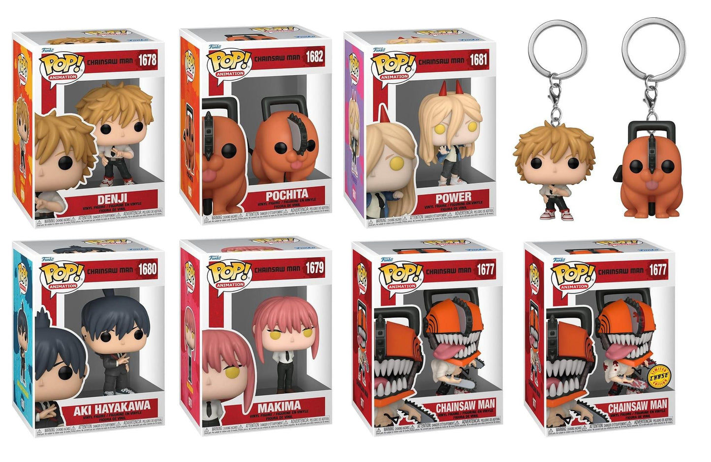 Funko Pop! Anime: Chainsaw Man - Denji / Makima / Aki Hayakawa / Power / Pochita