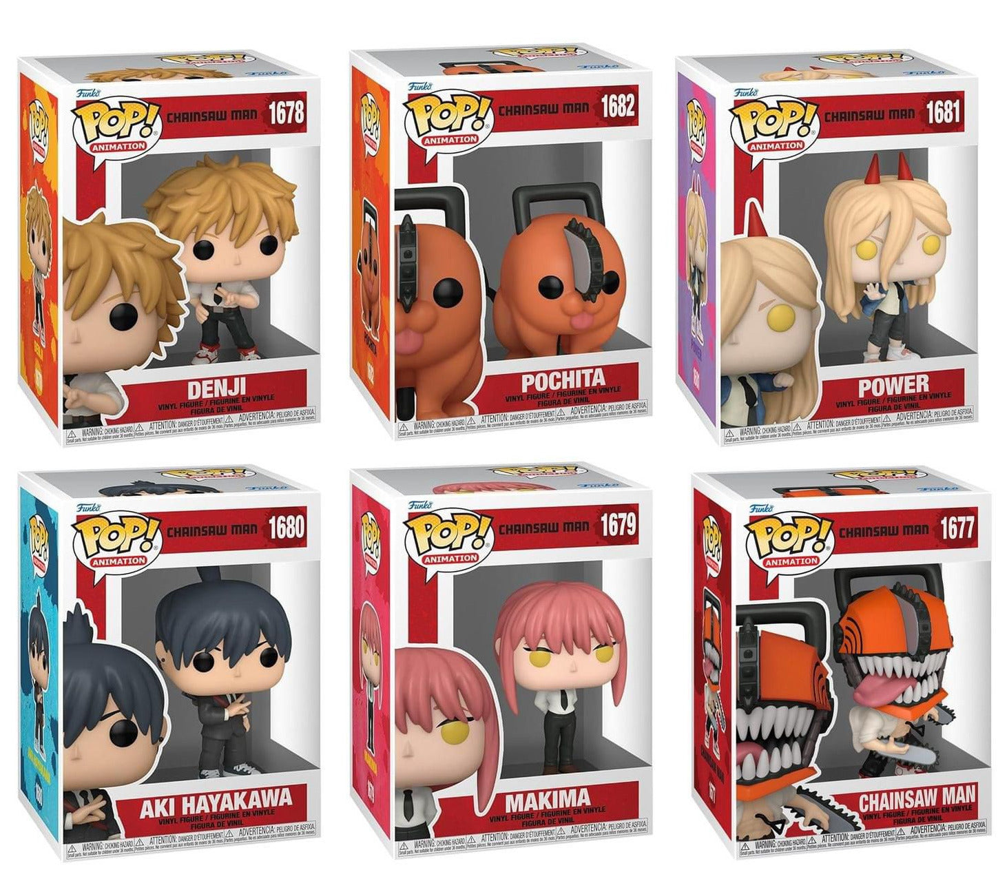 Funko Pop! Anime: Chainsaw Man - Denji / Makima / Aki Hayakawa