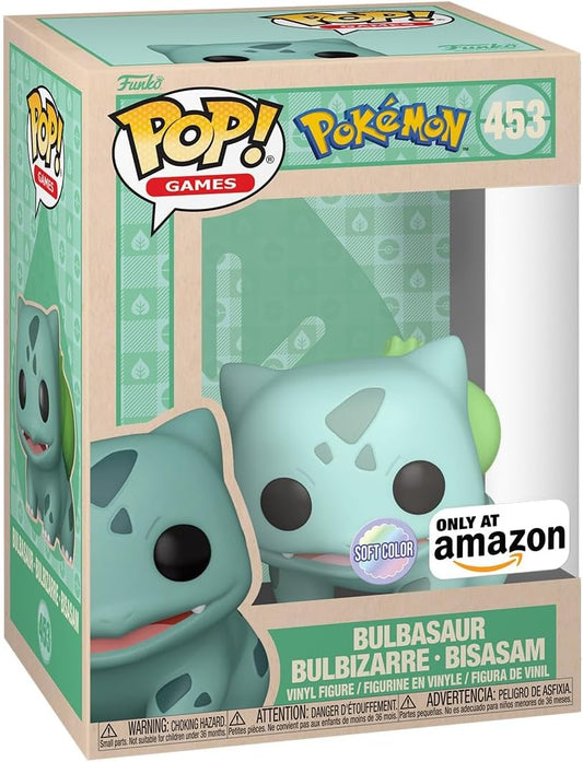 Funko Pop! Games: Pokemon - Bulbasaur (Soft Color) #453 [Amazon Exclusive]