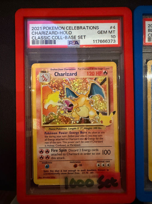 Pokemon TCG: 25th Celebrations (2021) - Classic Collection Base Set Gem Mint (MT) 10 TRIO SET