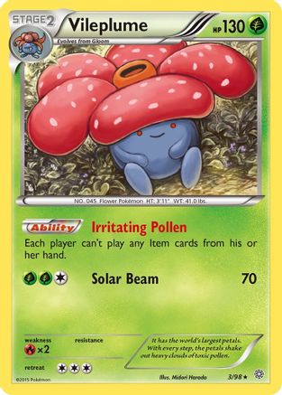 Vileplume 003  XY  Ancient Origins - Rare