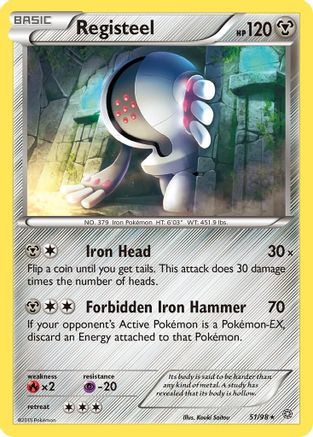 Registeel 051/98  - Reverse Holofoil XY  Ancient Origins - Rare