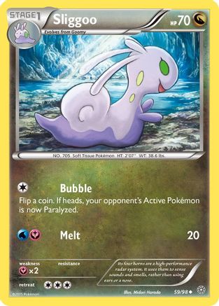 Sliggoo 059  - Reverse Holofoil XY  Ancient Origins - Uncommon