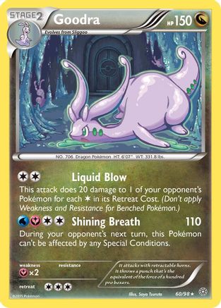 Goodra 060  - Reverse Holofoil XY  Ancient Origins - Holo Rare