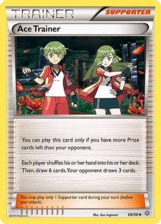 Ace Trainer 069  - Reverse Holofoil XY  Ancient Origins - Uncommon