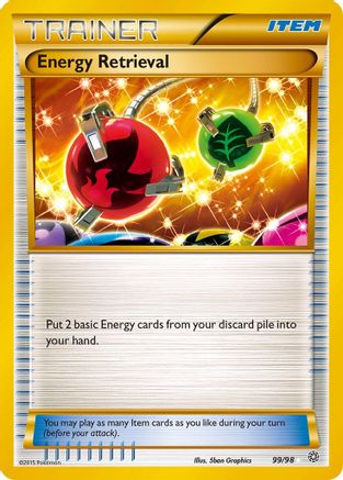 Energy Retrieval 099  - Holofoil XY  Ancient Origins - Secret Rare