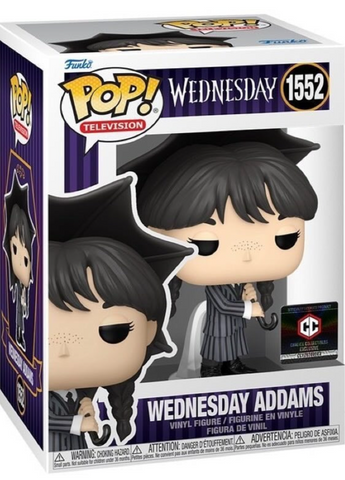 Funko Pop! Television: Wednesday - Wednesday Addams (with Umbrella) #1552 [Chalice Collectibles Exclusive] *PREORDER*