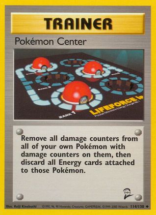 Pokemon Center 114  Base Set 2 - Uncommon