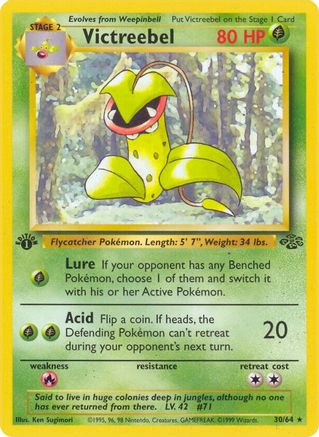 Victreebel (30) (30) 030  - 1st Edition Jungle - Rare