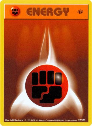 Fighting Energy 097  - 1st Edition Base Set Shadowless - Common