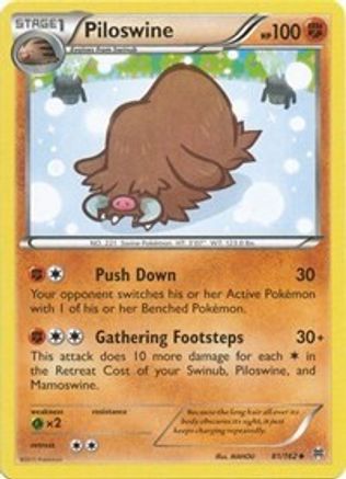 Piloswine 081  XY  BREAKthrough - Uncommon