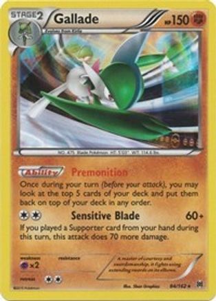 Gallade 084  - Reverse Holofoil XY  BREAKthrough - Holo Rare