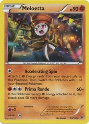 Meloetta 085  - Holofoil XY  BREAKthrough - Holo Rare