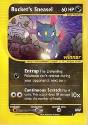 Rocket's Sneasel - 5 [Winner]  Best of Promos - Promo