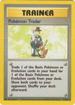 Pokemon Trader 077  Base Set - Rare