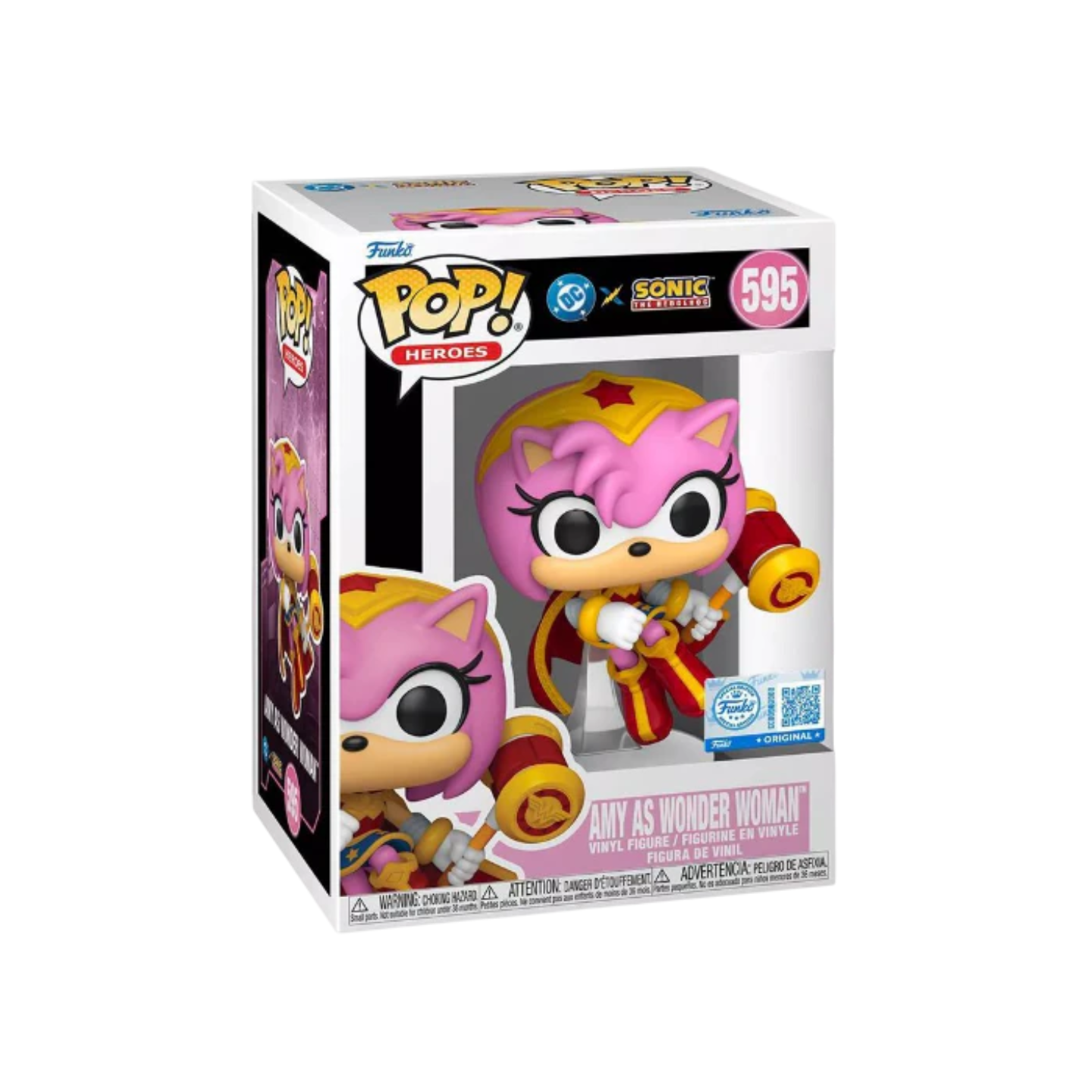 Funko Pop! DC x Sonic The Hedgehog - Shadow as Batman / Silver as The Green Lantern / Sonic as The Flash / Tails as Cyborg / Amy as Wonder Woman / Knuckles as Superman *PREORDER*