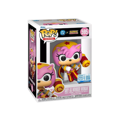 Funko Pop! DC x Sonic The Hedgehog - Shadow as Batman / Silver as The Green Lantern / Sonic as The Flash / Tails as Cyborg / Amy as Wonder Woman / Knuckles as Superman *PREORDER*