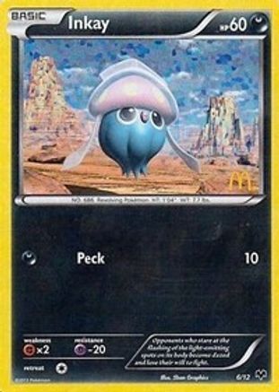 Inkay - 6/12/12  - Holofoil McDonalds Promos 2014 - Promo