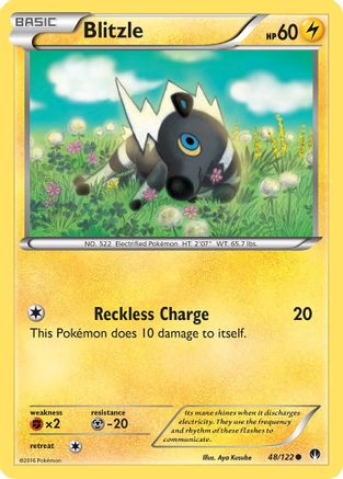 Blitzle 048  - Reverse Holofoil XY  BREAKpoint - Common