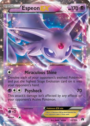 Espeon EX 052  - Holofoil XY  BREAKpoint - Ultra Rare