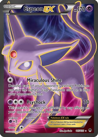 Espeon EX (Full Art) 117  - Holofoil XY  BREAKpoint - Ultra Rare