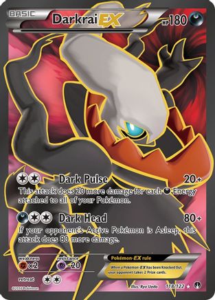 Darkrai EX (Full Art) 118  - Holofoil XY  BREAKpoint - Ultra Rare