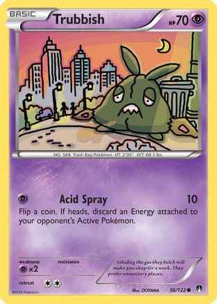 Trubbish 056  - Reverse Holofoil XY  BREAKpoint - Common