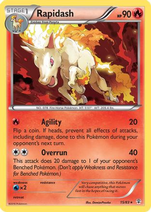 Rapidash 015  Generations - Rare