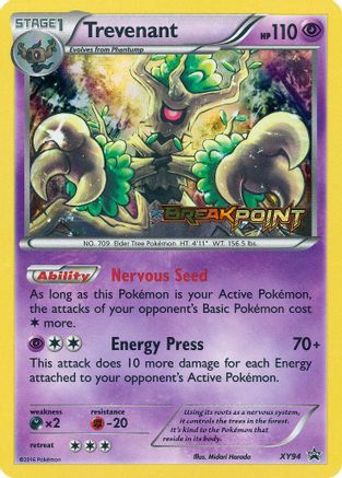 Trevenant (Prerelease) XY94  - Holofoil XY Promos - Promo
