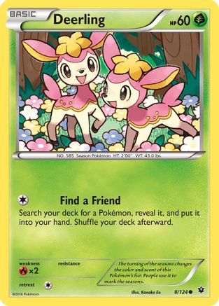 Deerling 008  XY  Fates Collide - Common