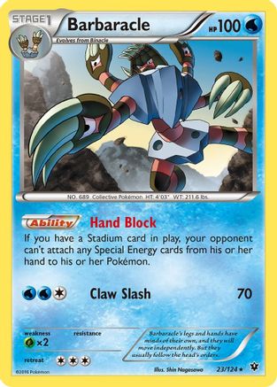 Barbaracle 023  XY  Fates Collide - Rare