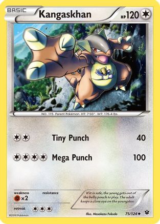 Kangaskhan/124  - Reverse Holofoil XY  Fates Collide - Uncommon