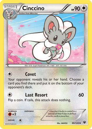 Cinccino (88) (88) 088  - Reverse Holofoil XY  Fates Collide - Uncommon