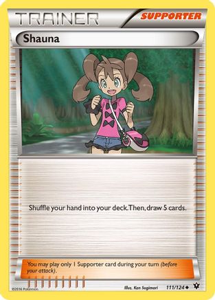Shauna 111  - Reverse Holofoil XY  Fates Collide - Uncommon