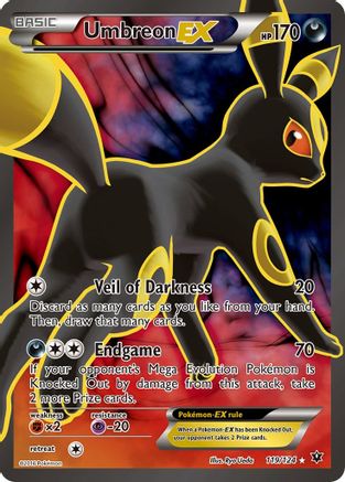 Umbreon EX (Full Art) 119  - Holofoil XY  Fates Collide - Ultra Rare