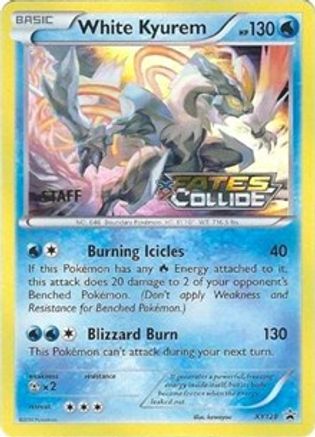 White Kyurem - XY128 (Prerelease) [Staff]  - Holofoil XY Promos - Promo