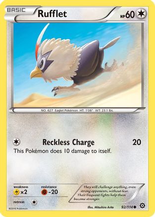 Rufflet 092  XY  Steam Siege - Common