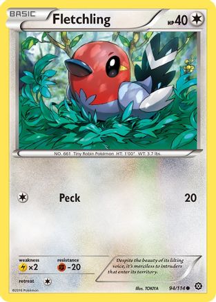 Fletchling 094  XY  Steam Siege - Common
