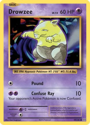 Drowzee 049  XY  Evolutions - Common