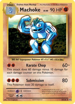 Machoke 058  XY  Evolutions - Uncommon