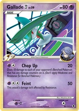 Gallade E4 - 20/111 (DPPt Rising Rivals)/111  - Holofoil Deck Exclusives - Holo Rare
